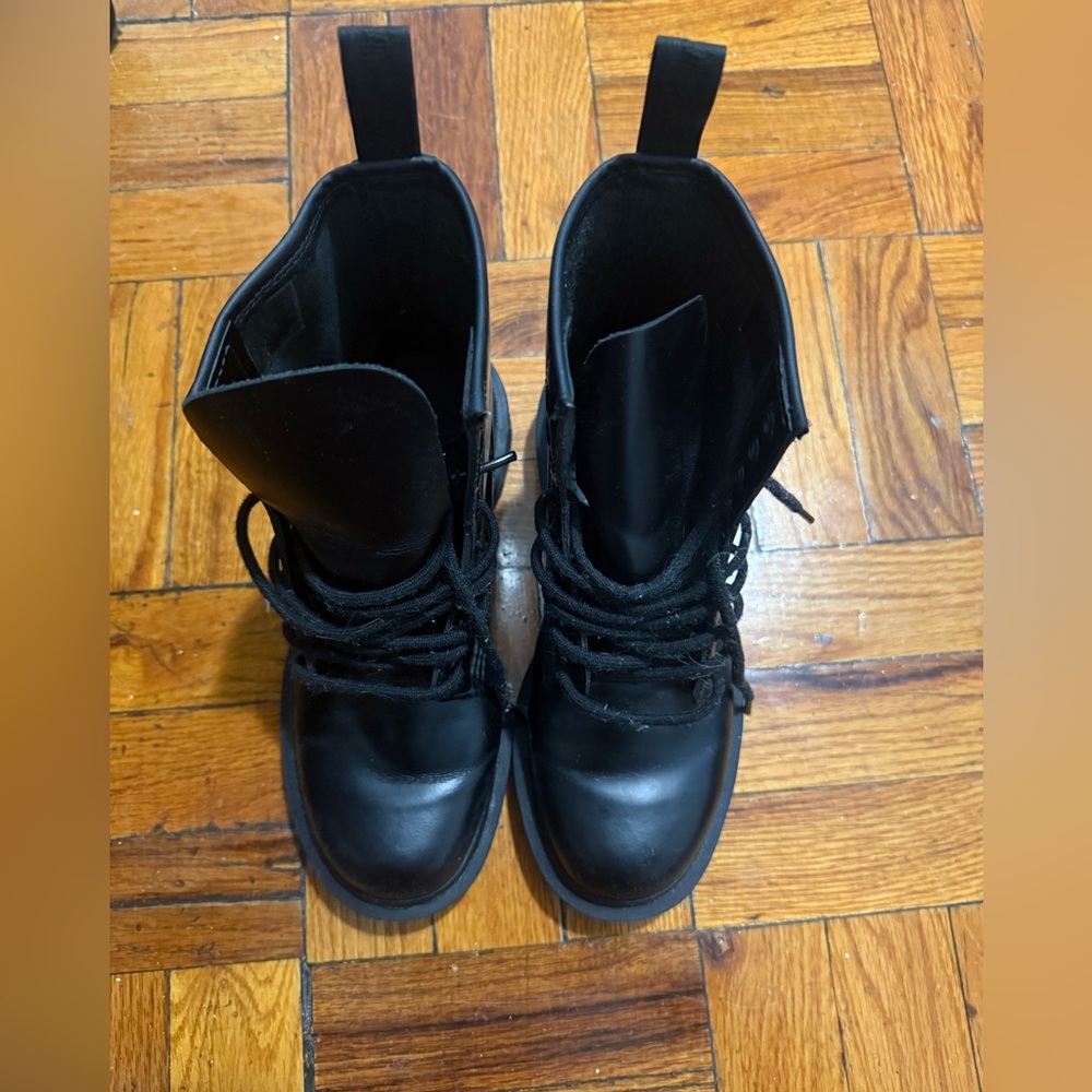 Dr.Martens Black Lace-Up Combat Boots